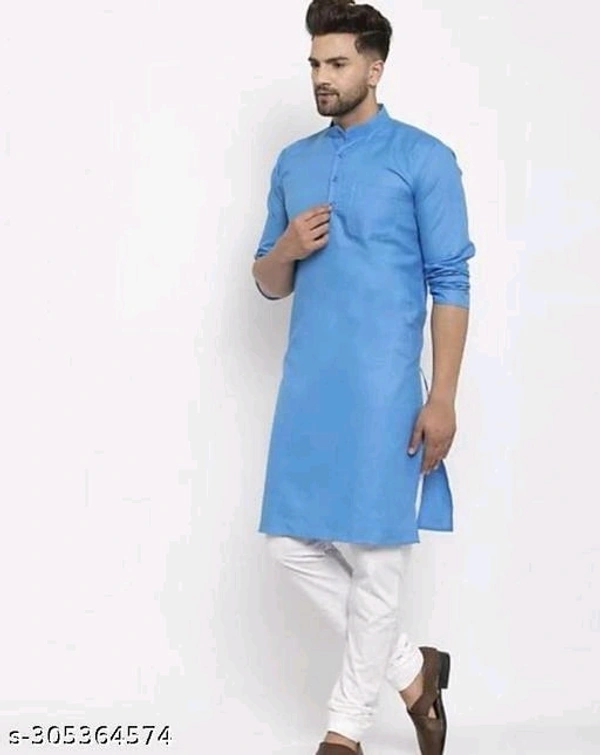 Fashionable Men Kurta - S, Blue, FREE DELIVERY