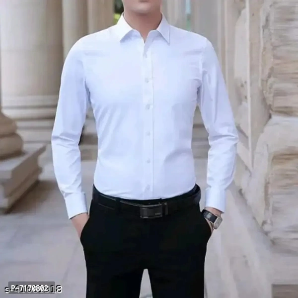 Mens Casual Shirt - XL, White, FREE DELIVERY