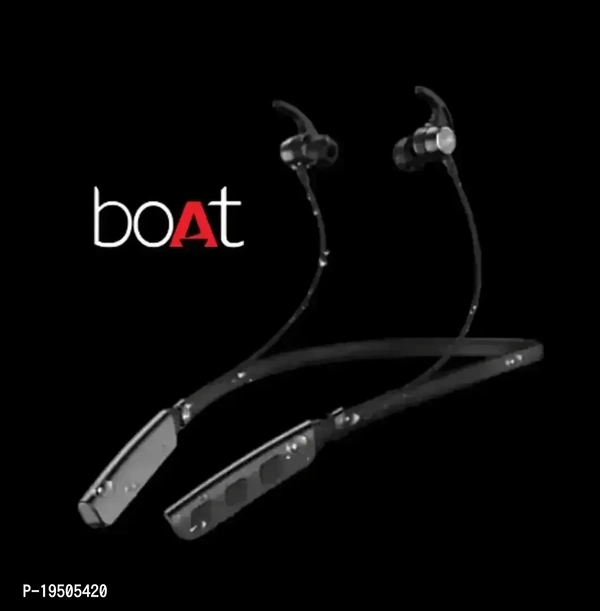 Boat Rocker 235v2 Bletooth Wireless in Ear Earphones with Upto 20 Hours Playback ASAP Charge Wirless Neckband  - Black, FREE DELIVERY