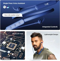 Classy Wireless Bluetooth Neckband - Navy Blue, FREE DELIVERY