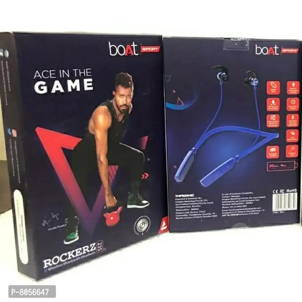 Boat Rockerz  235V2  Bluetooth Neckband - Blue, FREE DELIVERY