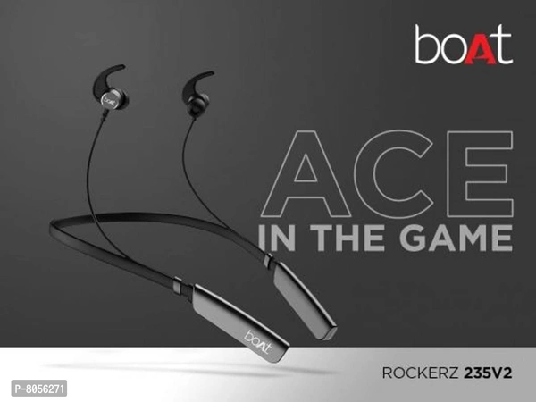 Boat Rockerz 235V2 with ASAP Charge and upto 18 Hours Playback Bluetooth  - Black, FREE DELIVERY