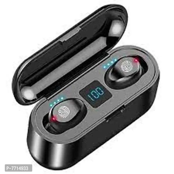 Best Quality TWS F9 IN-Ear Headphones  - Black, FREE DELIVERY
