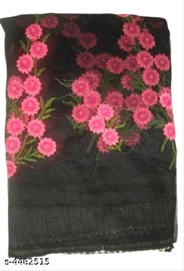 Classic Net Saree - FREE, Black, FREE DELIVERY