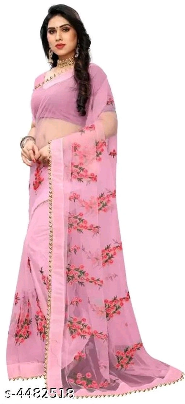 Saree net Pink - FREE, Pink, FREE DELIVERY