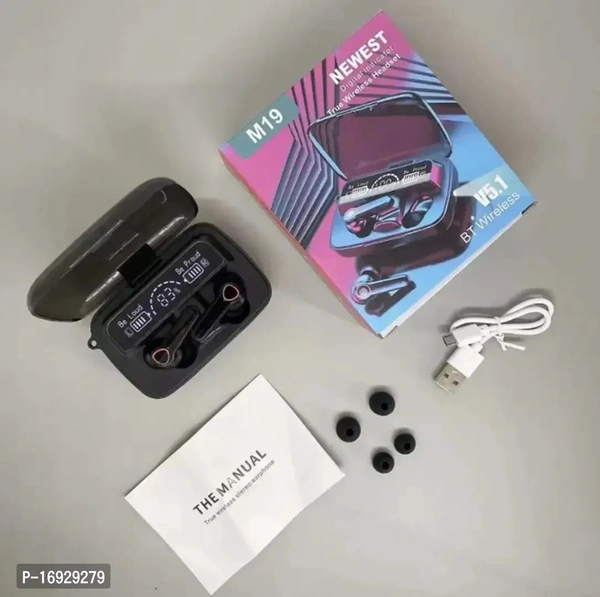 M19 Earbus Waterproof Bluetooth Headset - Black, FREE DELIVERY