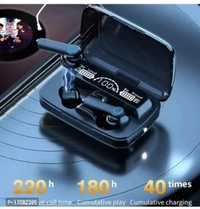M19 Earbuds Tws Headset  Bluetooth  - Black, FREE DELIVERY