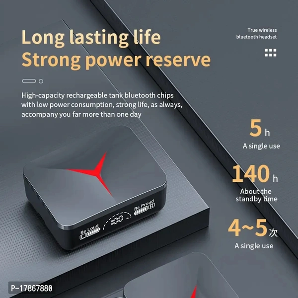 M90 Peo TWS 300 Hrs Playtime With 2000mah Power Bank  - Black, FREE DELIVERY