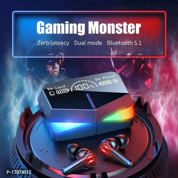 Earbuds M28 Gaming TWS WITH 40Hours Playbakc and ASAP Charge - FREE, Black, FREE DELIVERY