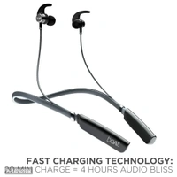 Bluetooth Wirless Neckband  - Black, FREE DELIVERY