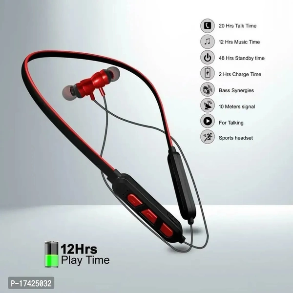 Stylish Bletooth Wirless Headphones - Red, FREE DELIVERY