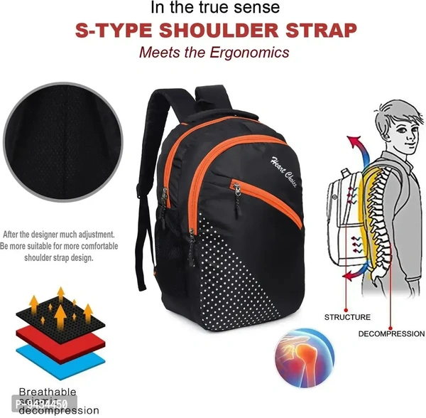 Stylish College School and Laptop BAGS - Black, FREE DELIVERY