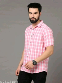 men shirt pink - L, Pink, FREE DELIVERY