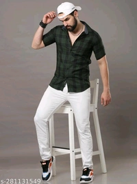 Men Green Shirt  - L, Green, FREE DELIVERY