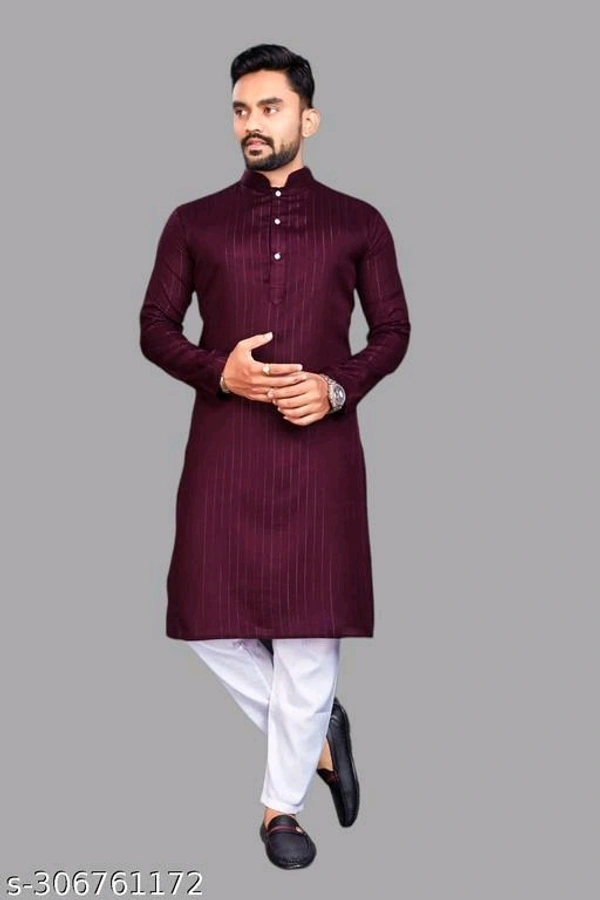 Festive Wear Daily Wear Cotton Blend Kurta For Men - L, FREE DELIVERY