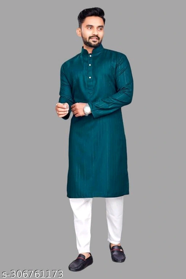 Festive Wear Daily Wear Cotton Blend Kurta for Men - M, FREE DELIVERY