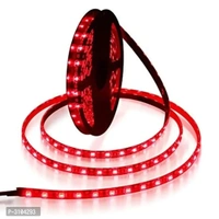 Red Color Plastic LED Strip Light Diwali Christmas Lighting 5 Meter - Red, FREE DELIVERY
