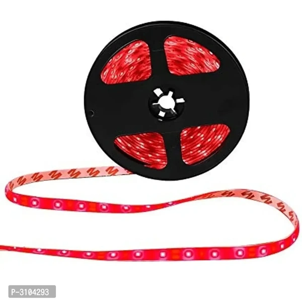 Red Color Plastic LED Strip Light Diwali Christmas Lighting 5 Meter - Red, FREE DELIVERY