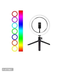 10 Inch Rgb Desktop LED Selfi RRing Light USB Powered For Makeup,Live Streaming Youtube Video Shooting - FREE DELIVERY