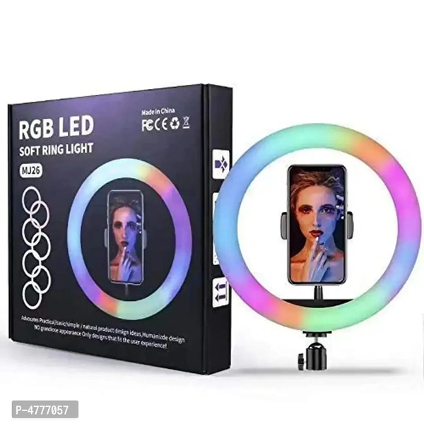 10 Inch Rgb Desktop LED Selfi RRing Light USB Powered For Makeup,Live Streaming Youtube Video Shooting - FREE DELIVERY
