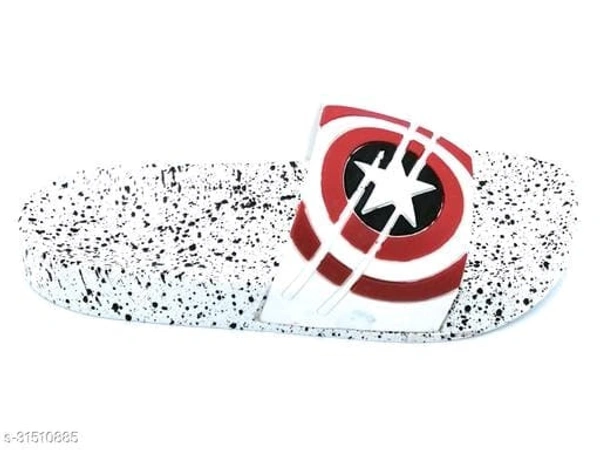 Tredy Men's Flip-Flops Slipers Slides - IND-10, White, FREE DELIVERY