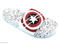 Tredy Men's Flip-Flops Slipers Slides - IND-10, White, FREE DELIVERY