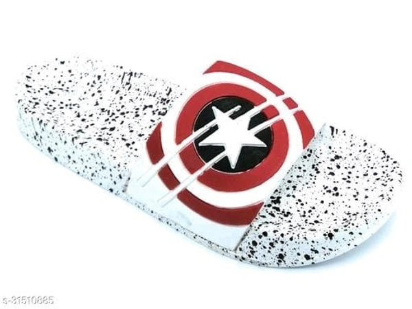 Tredy Men's Flip-Flops Slipers Slides - IND-10, White, FREE DELIVERY
