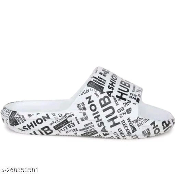 Trendy White Flip Flops For Men And Women For Outdoor - IND-9, White, FREE DELIVERY