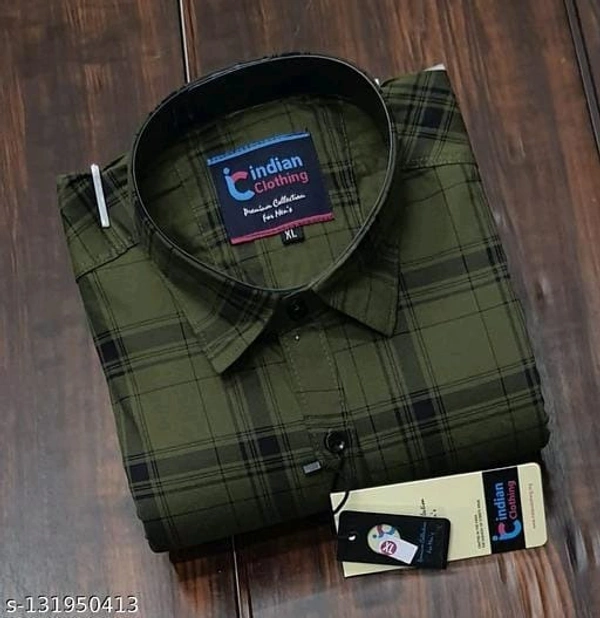 Men Casual Shirt - XXXL, Green, FREE DELIVERY