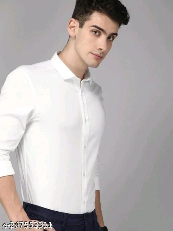 Mens Formal Shirts Holi Festival In Onlineshopshe  - M, White, FREE DELIVERY