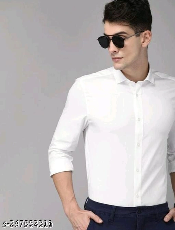 Mens Formal Shirts Holi Festival In Onlineshopshe  - M, White, FREE DELIVERY