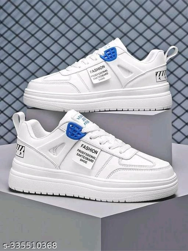 White Men Sports Shoes  - IND-8, White, FREE DELIVERY