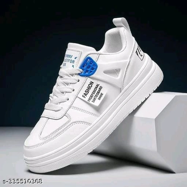 White Men Sports Shoes  - IND-8, White, FREE DELIVERY