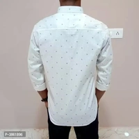 Regular Fit Casual Shirt - XL, White, FREE DELIVERY