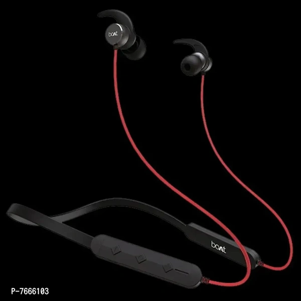 Rockerz  255Pro IN Ear Bluetooth Neckband With Upto 10  Hours Playback ASAP  Ptrade; Charge IPX5, boat Signature Sound Intergrated Controls - Red, FREE DELIVERY