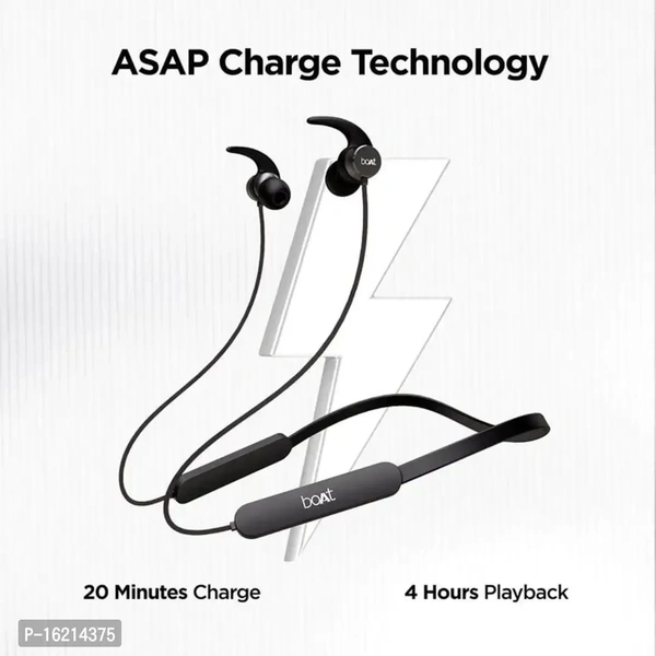 Bluetooth Neckband Headset Earphones  - Black, FREE DELIVERY