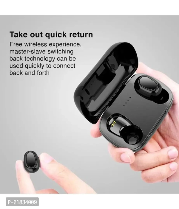 Wirless Bluetooth Earbuds  - Black, FREE DELIVERY