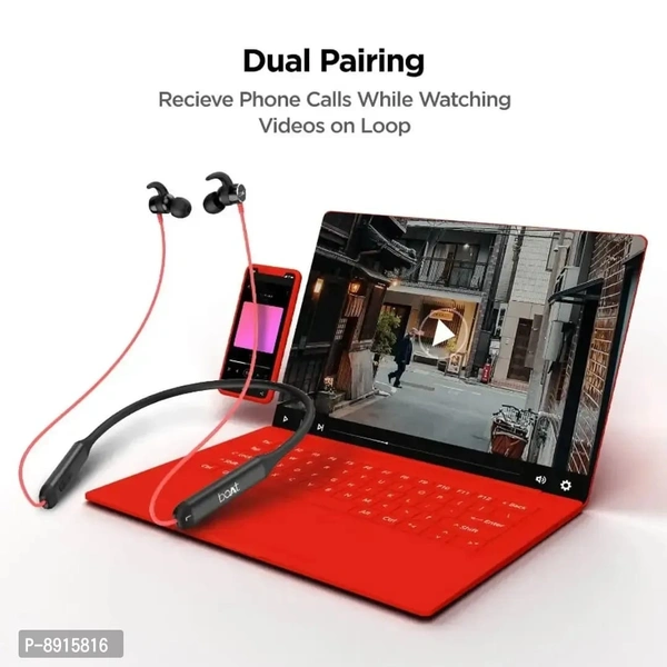 Classy Wirless Bluetooth Headset - Red, FREE DELIVERY