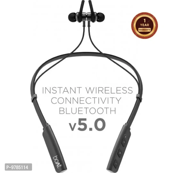 Boat  Rockerz 235v2 Bluetooth Wirless Neckband Black - Black, FREE DELIVERY