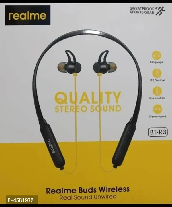 new arrival real-me bt r3 bluetooth neckband  - FREE DELIVERY
