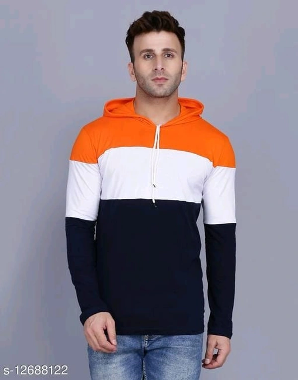 Fascista Men's Colorblocked Hood Blue T-shirt - S, FREE DELIVERY
