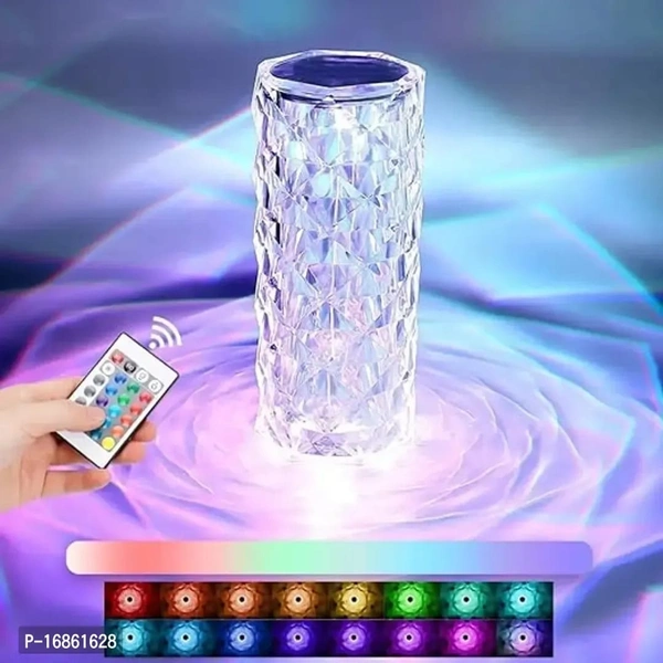 Crystal Night Lamp Night Multicolour 3D 16 Color Change RGB Light USB Remote Touch Sensor  - FREE DELIVERY