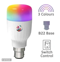 3A Bright 9 Watt B22 Bullet 3 Colour in 1 LED Bulb (Red/Blue/Pink) Pack of 1 - FREE DELIVERY