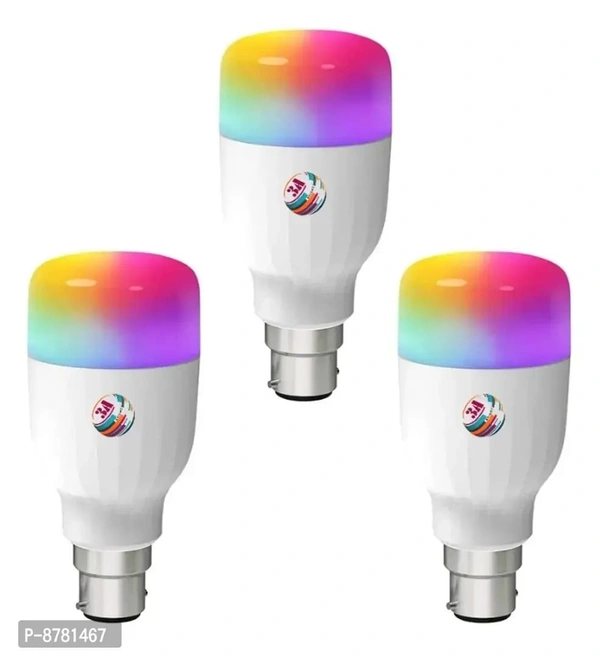3A Bright 9 Watt B22 Bullet 3Colour in 1 LED Bulb (red/blue/pink, pack of 3)| - FREE DELIVERY