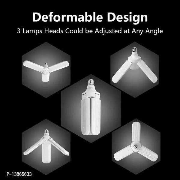 B22 Ultra High Bright Portable Fan Shape With 3 LED Swings  36 W Led Bulb (Pack of 1) - FREE DELIVERY