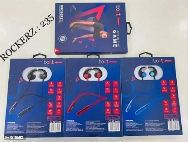 New Neckband R-235V2 With Asap Charge Playback Bluetooth Headset - FREE DELIVERY