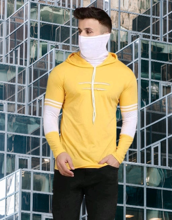 Men T-shirt Yellow Color - S, Yellow, FREE DELIVERY