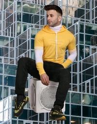 Men T-shirt Yellow Color - S, Yellow, FREE DELIVERY