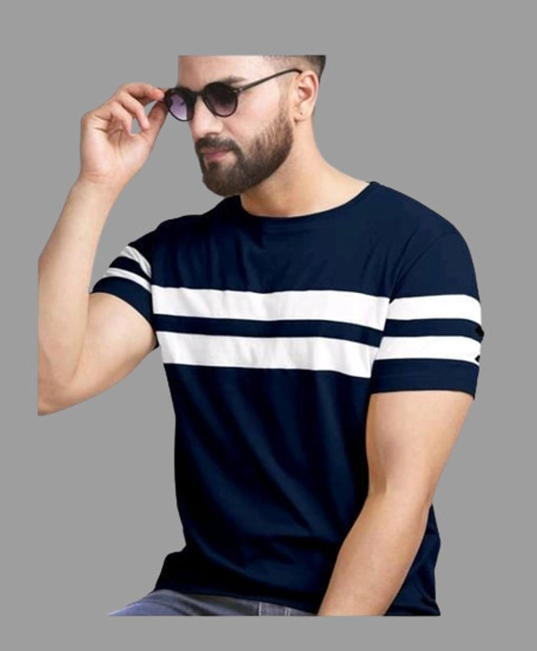 Reliable Cotton Striped T-shirt - L, FREE DELIVERY