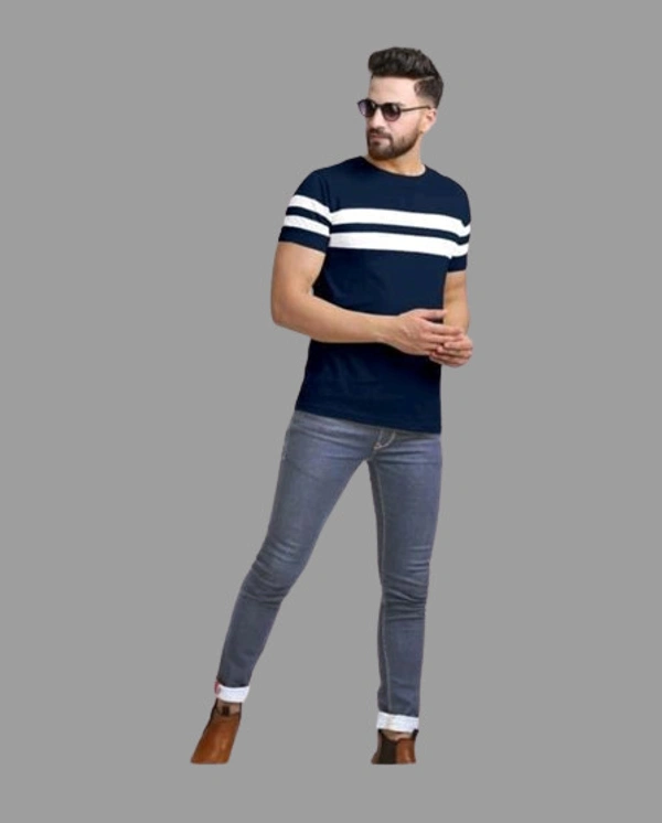 Reliable Cotton Striped T-shirt - L, FREE DELIVERY